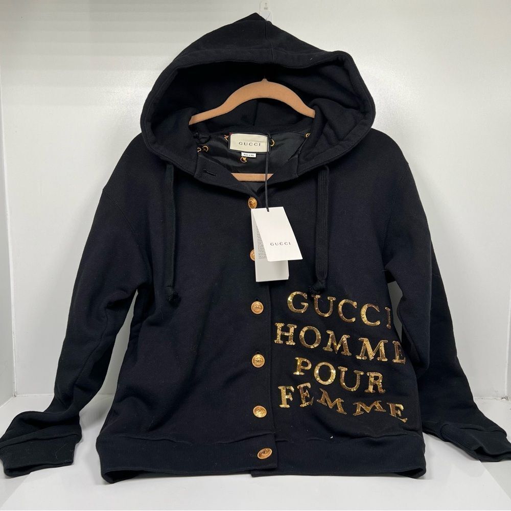 Gucci Women’s “Homme Pour Femme” Hoodie sweatshirt Jacket XXS